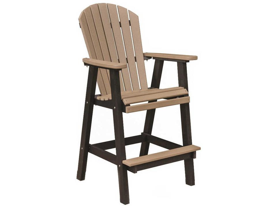 Comfo-Back XT 30-Inch Bar Height Arm Chair in Poly Lumber