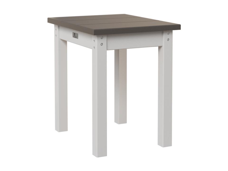 Accessories Recycled Plastic Rectangular Outdoor Patio End Table