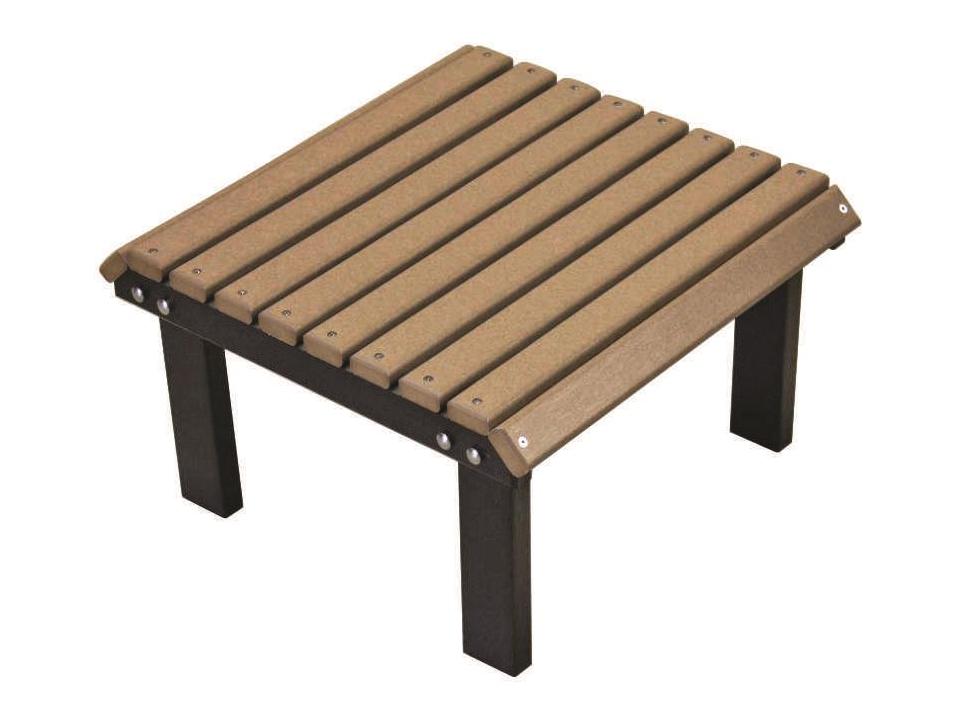 Stationary Poly Lumber Outdoor Footstool