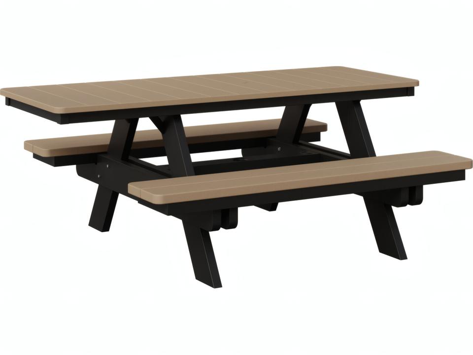 ADA Rectangular Poly Lumber Picnic Table in Various Colors