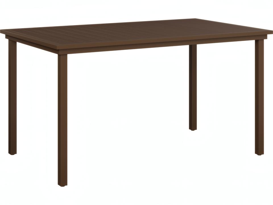 Vida 73x44-Inch Rectangle Poly Bar Height Dining Table