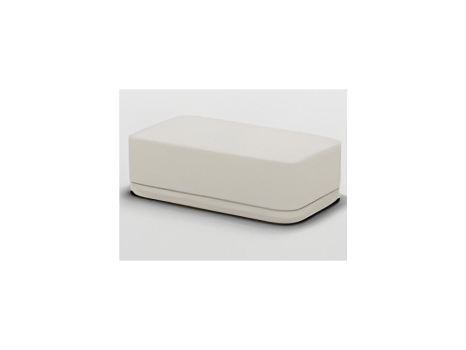 The Cube Slim Cream Boucle Modular Ottoman