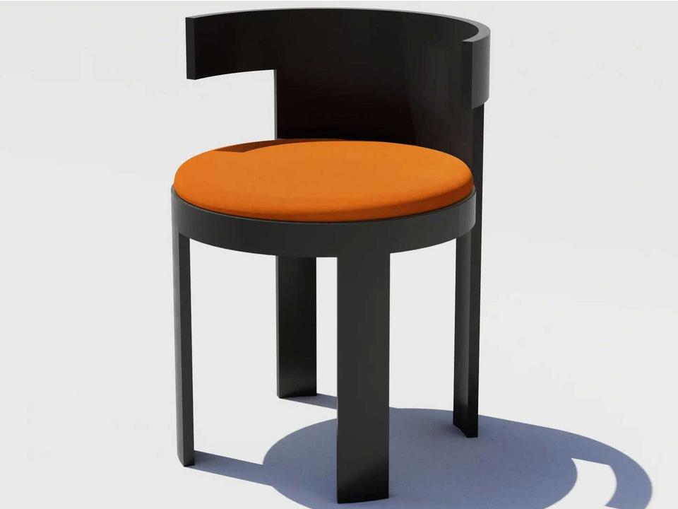 Gloria Black Upholstered Arm Dining Chair