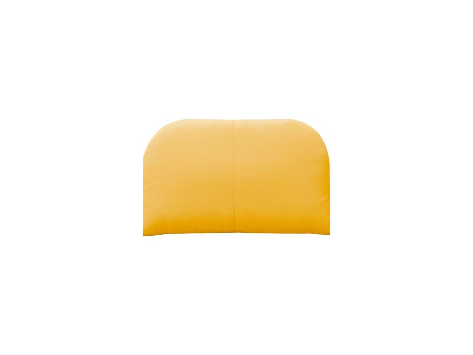 Arc Throw Pillow in Yellow Sunbrella Fabric