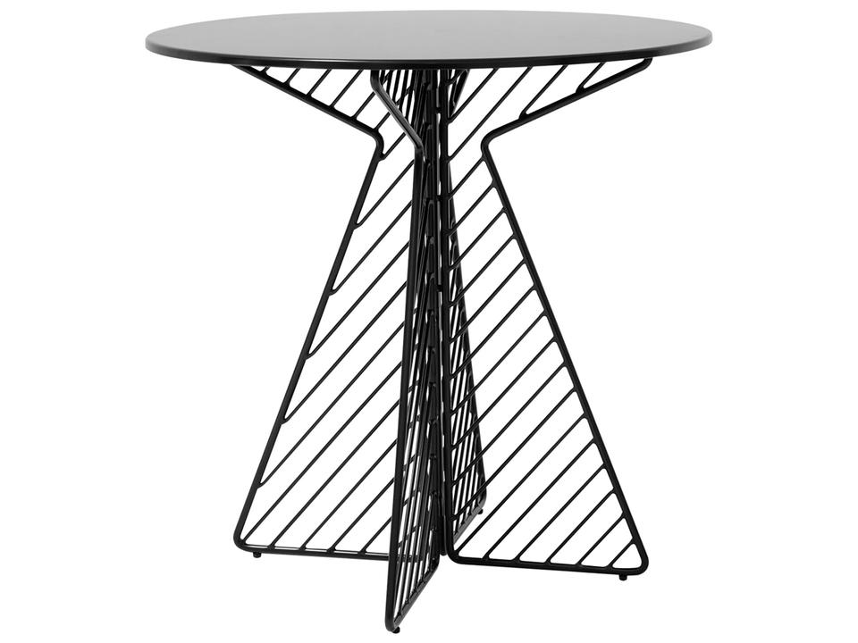 Cafe Round 30-Inch Dining Table in Black