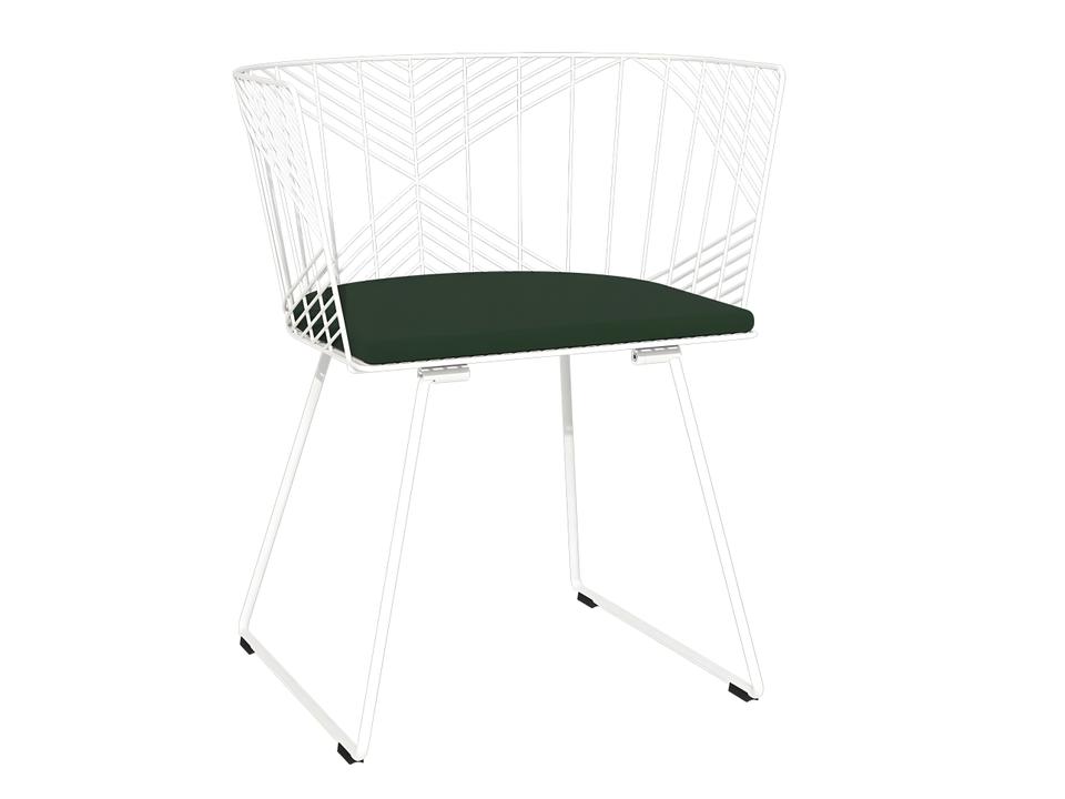 Captain Seat Pad Forest Green Sunbrella Fabric Chair Cushion