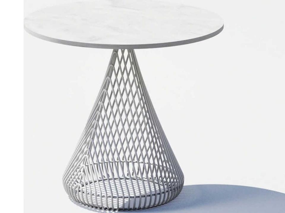 Cono Metal Round End Table