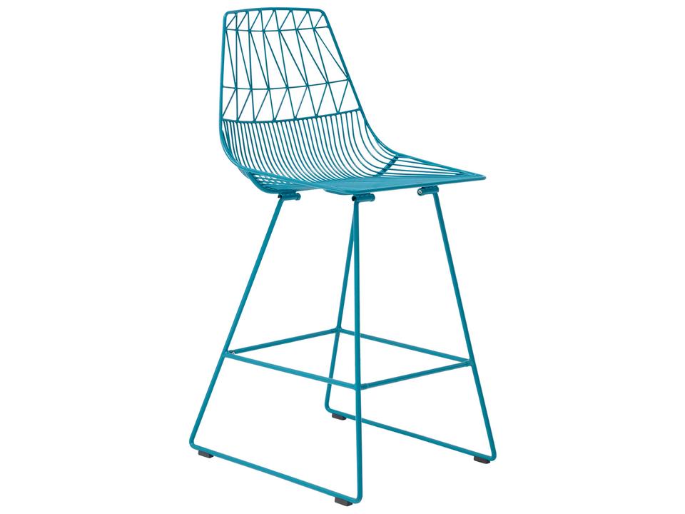 Lucy Galvanized Iron Peacock Counter Stool