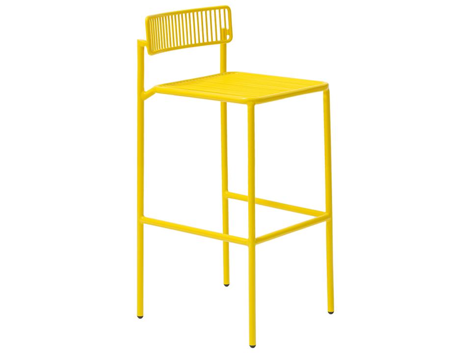 Bend Goods Rachel Galvanized Steel Outdoor Counter Stool in Yellow