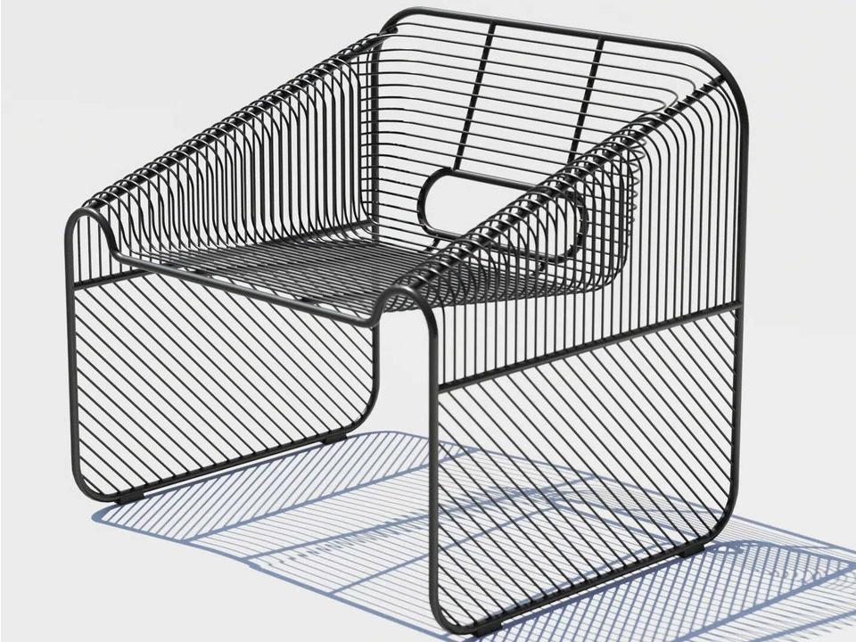 Hot Seat Resin Metal Lounge Chair