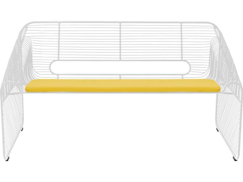Yellow Sunbrella Loveseat Pad