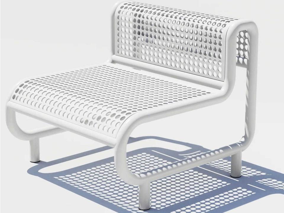 Tube Aluminum Metal Lounge Chair
