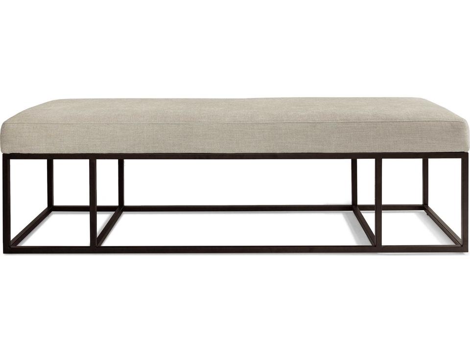 Higgins Crypton Beach Beige Upholstered Accent Bench