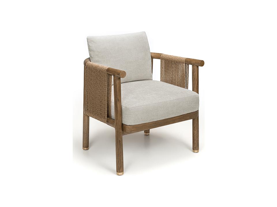 Lana Upholstered Accent Chair in Sedona White Oak with Crypton Performance Fabric