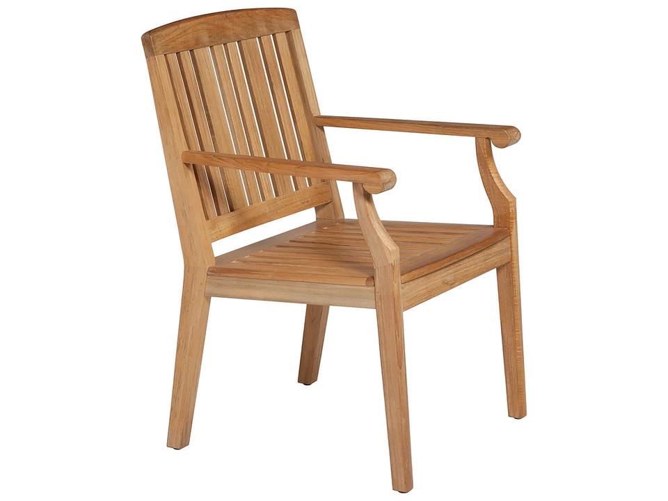 Chesapeake Arm Dining Chair - Natural Teak