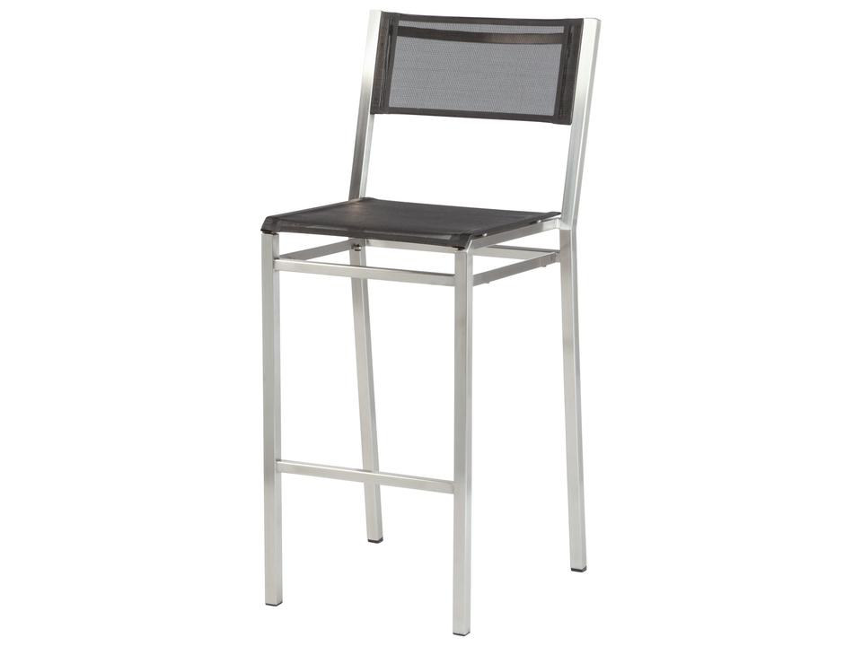 Equinox Bar Stool - Charcoal Textilene Sling