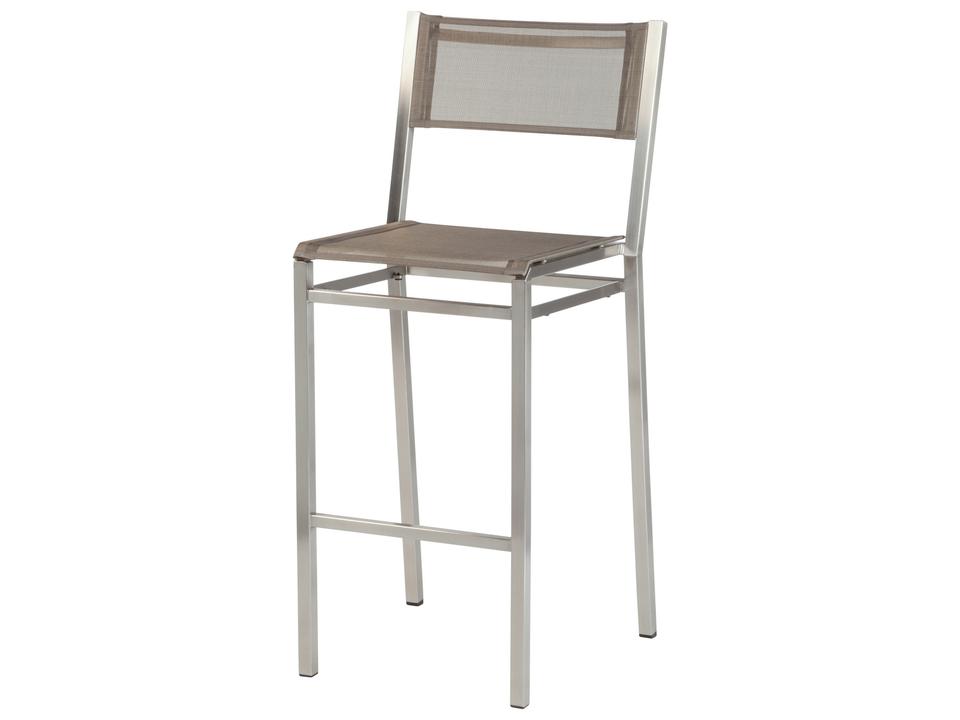 Equinox Bar Stool - Titanium Textilene Sling