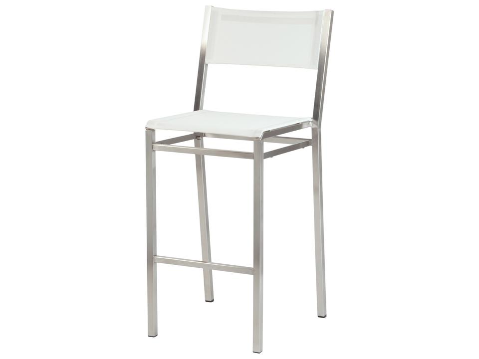Equinox Bar Stool - Pearl Textilene Sling