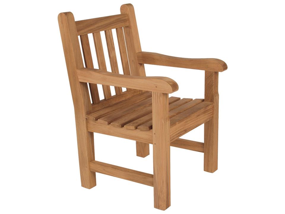 Glenham Teak Dining Armchair in Natural Finish