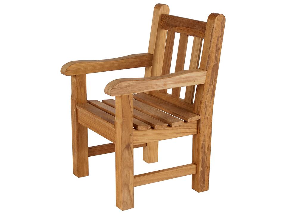 Glenham Junior Dining Armchair in Natural Teak