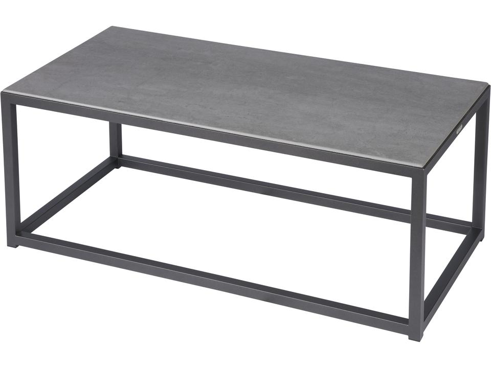 Equinox Coffee Table - Graphite Powder Coated Stainless Steel Frame - Dusk Ceramic Top