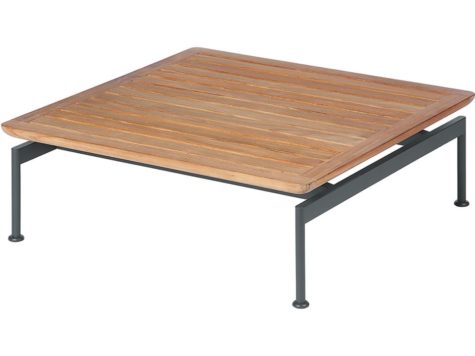Layout Narrow Coffee Table in Forge Grey and Natural Teak