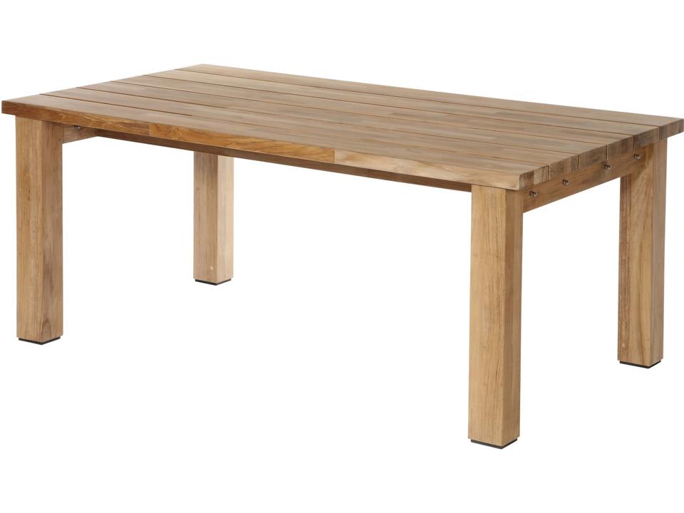 Titan 71 Inch Outdoor Dining Table in Rustic Teak