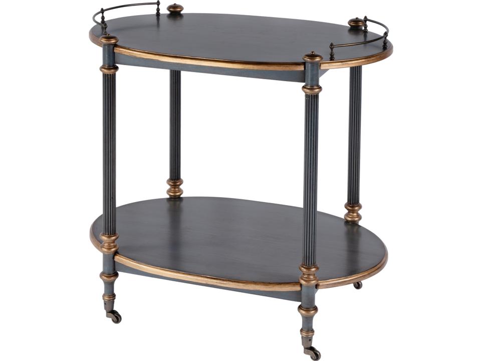 Kathleen Wood Royal Pastel Blue Bar Cart
