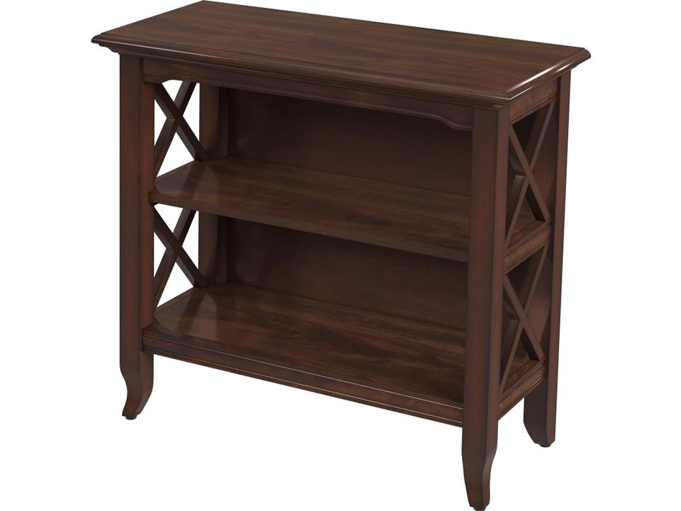 Newport 30-Inch 2-Shelf Bookcase in Plantation Cherry Finish