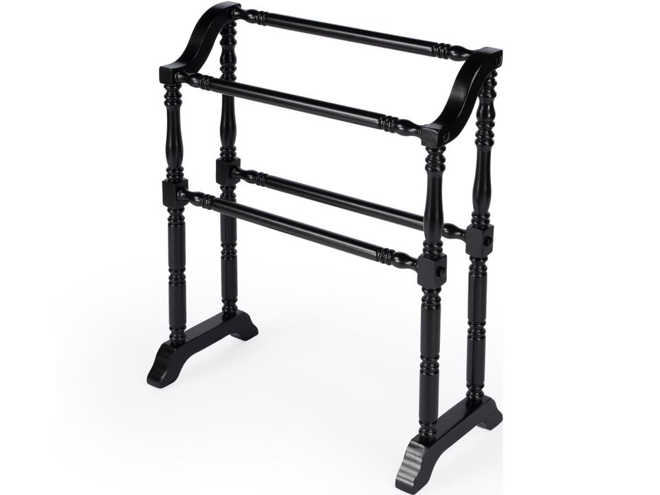 Lillian Black Licorice Blanket Stand