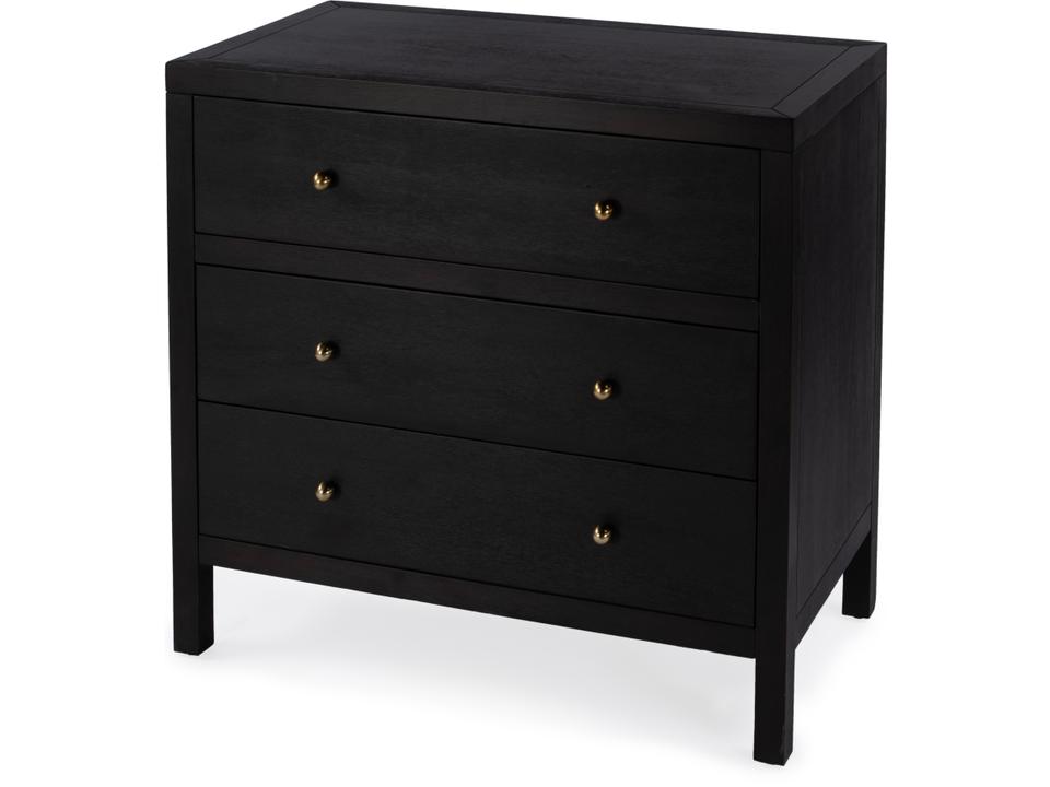 Specialty Company Nora 3-Drawer Wood Dresser in Antique Coffee