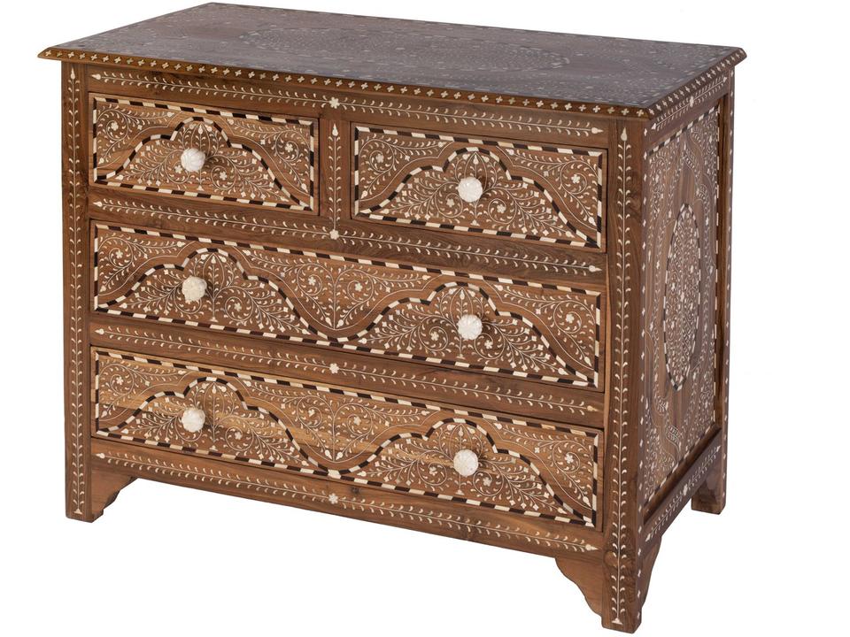 Rashmi Brown Teak Wood Accent Chest