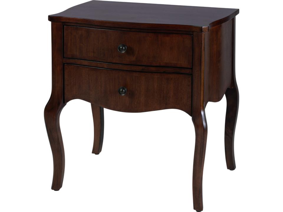 Beasley 2-Drawer Traditional Nightstand in Olive Ash Brown