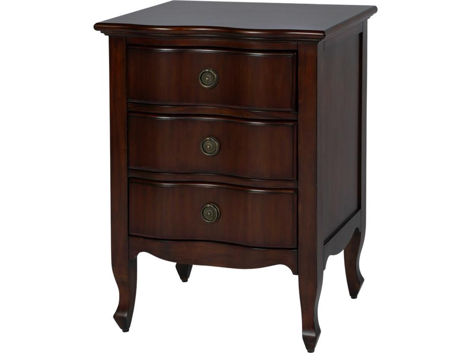 Specialty Company Nigel 3 Drawer Accent Chest in Dark Mahogany Brown
