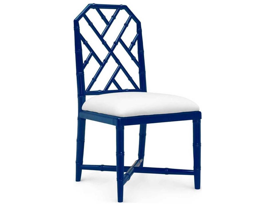 Jardin Upholstered Dining Side Chair in Deep Sea Blue