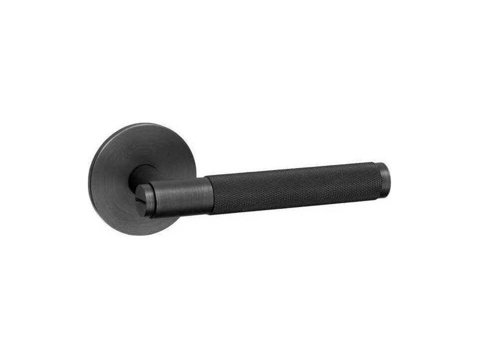 Smoked Bronze Cross Passage Door Handle