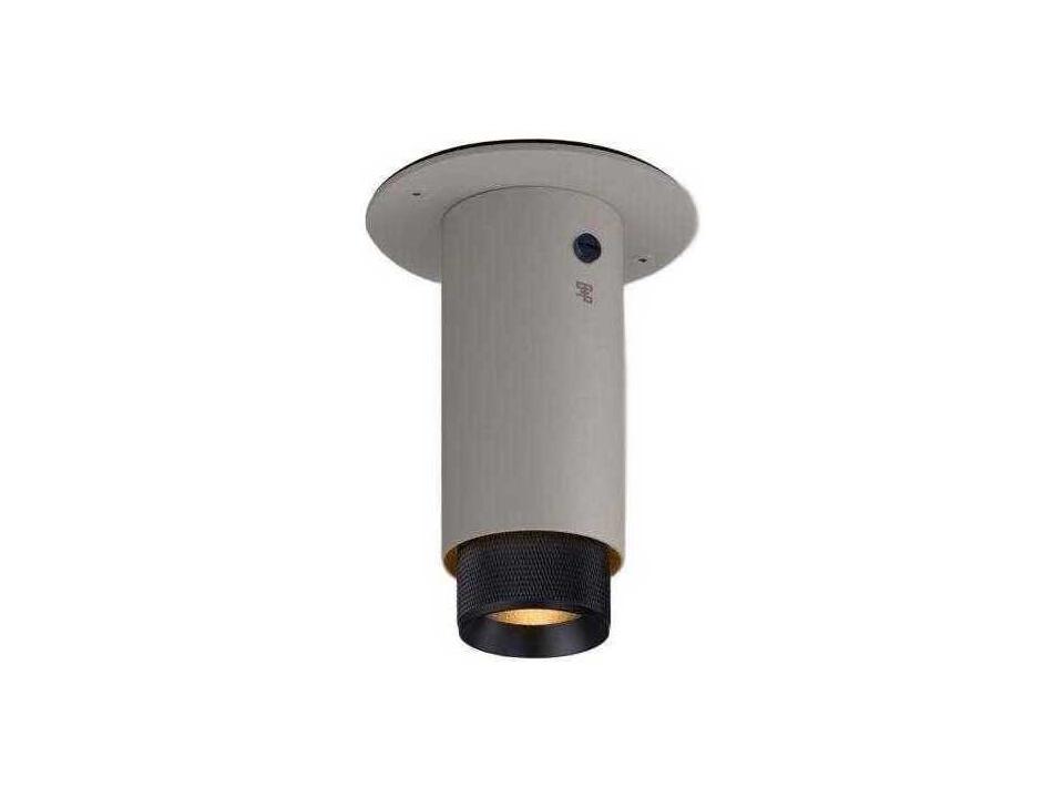 Exhaust Cross Flush Mount Spotlight in Stone and Gunmetal