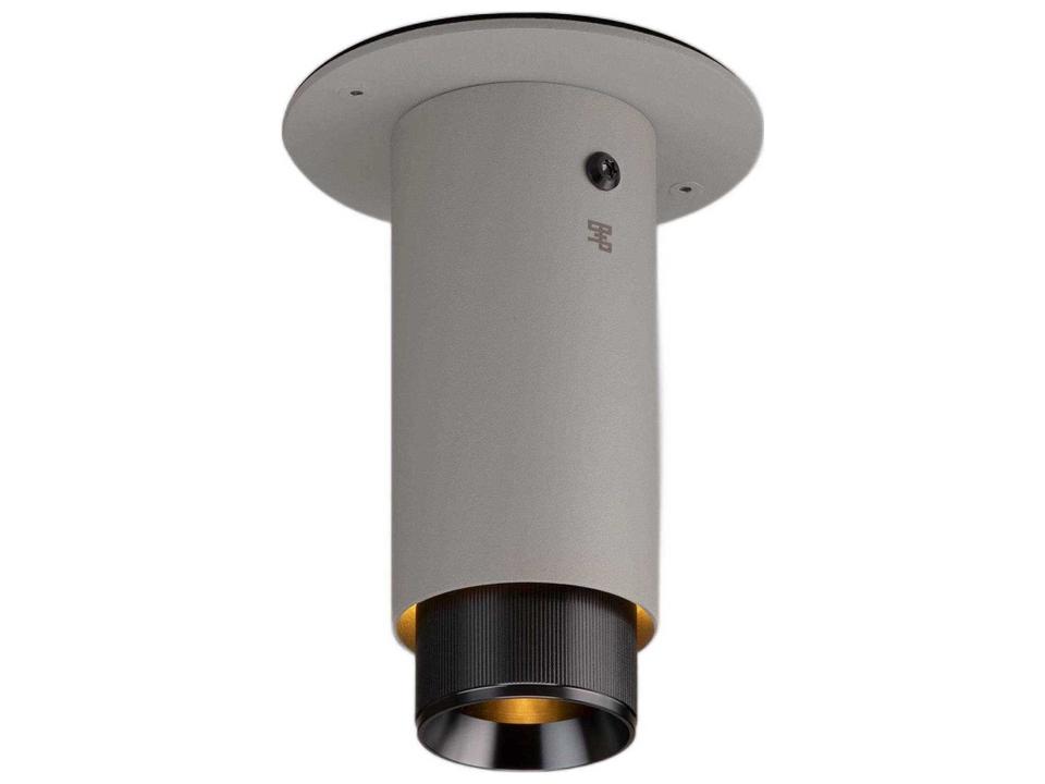 Exhaust 1-Light Gun Metal Gray Cylinder Flush Mount