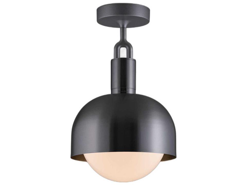 Forked 1-Light Gun Metal Gunmetal Semi Flush Mount