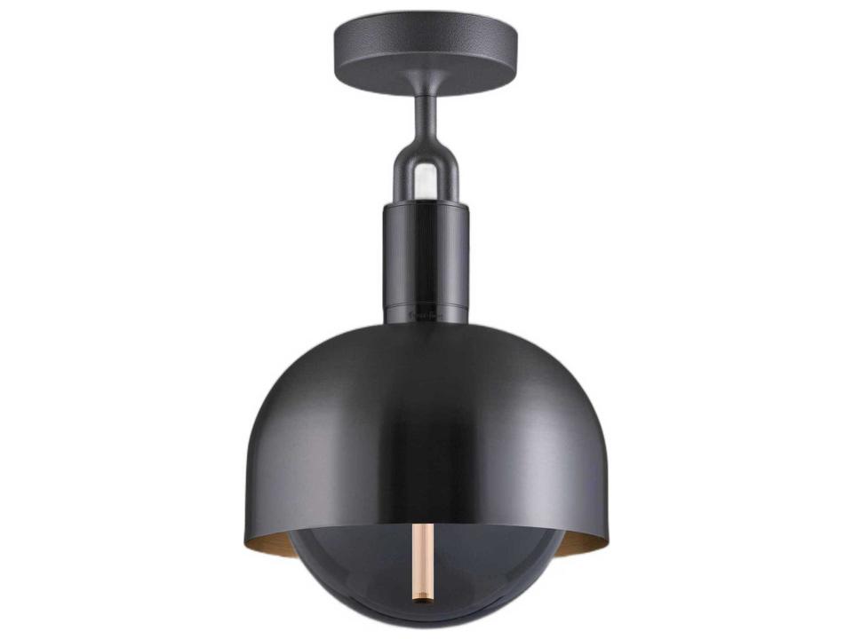 Forked 1-Light Gun Metal Gunmetal Semi Flush Mount