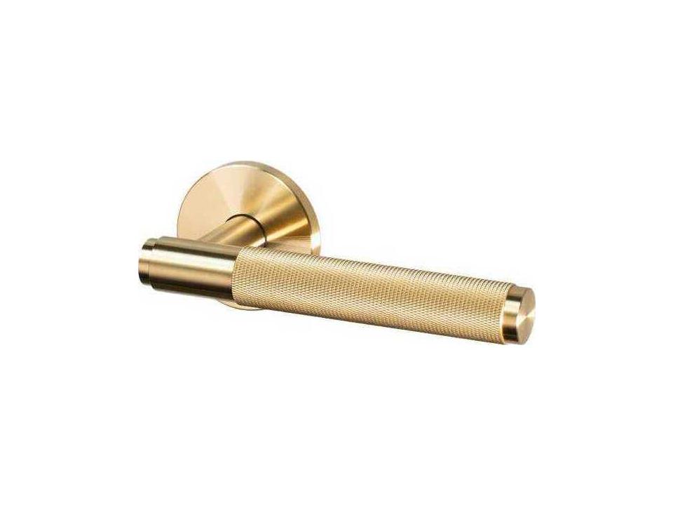 Brass Cross Passage Door Handle