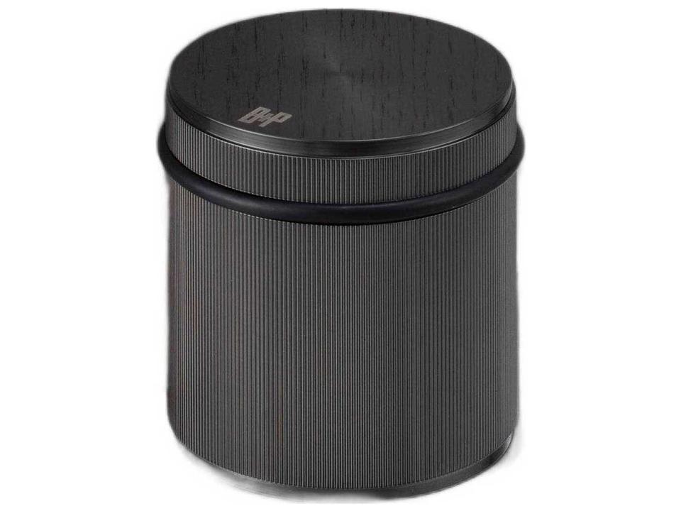 Linear Freestanding Door Stop in Gun Metal Knurled Stainless Steel