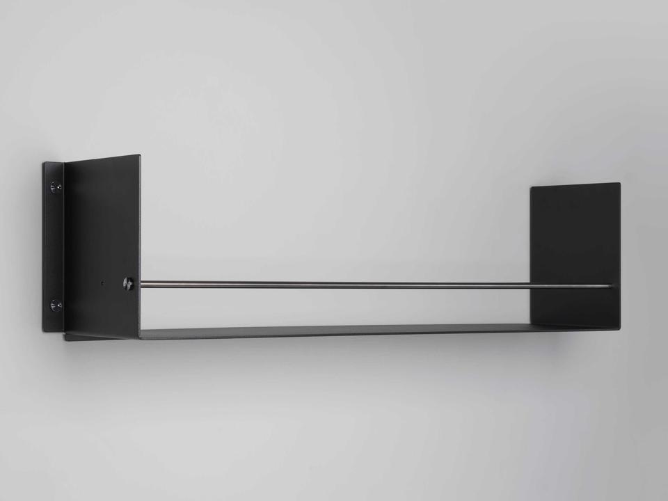 Girder 45-Inch Metal Wall Shelf in Black Gun Metal
