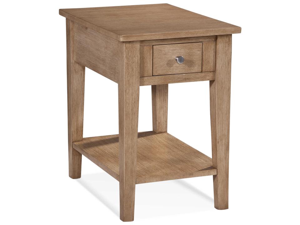 East Hampton Rectangular Chairside Table with Drawer and Shelf
