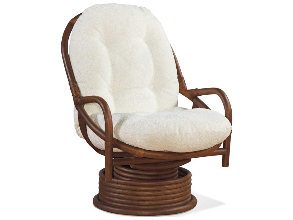 Sunset Lounge Swivel Rattan Accent Chair