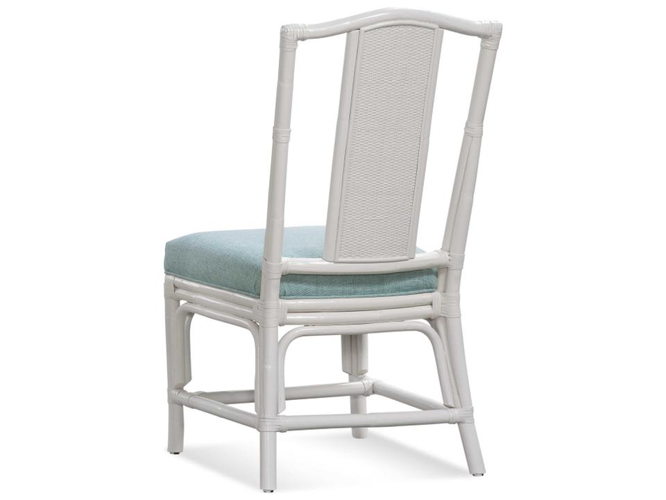 Drury Lane Upholstered Rattan Dining Side Chair