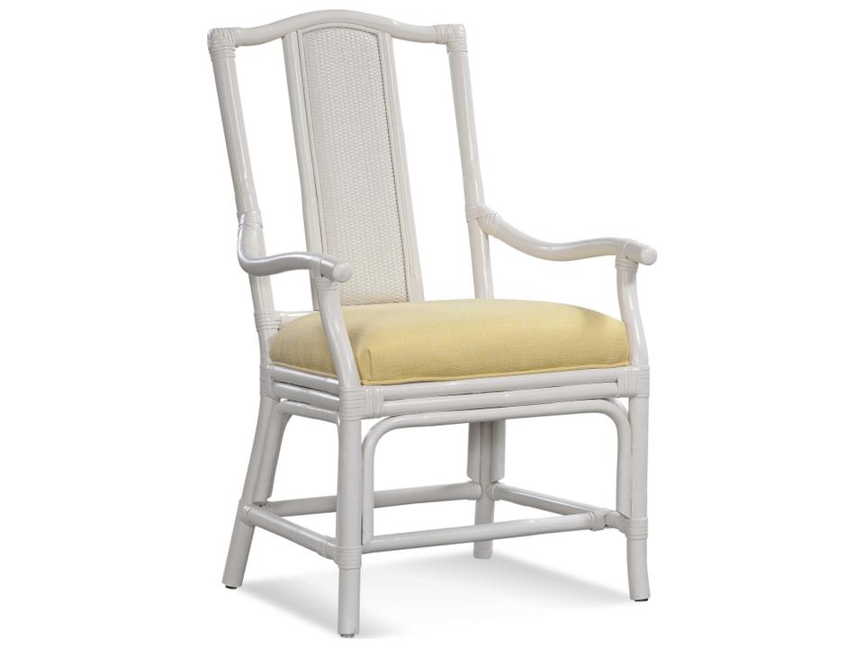 Drury Lane Upholstered Rattan Dining Armchair