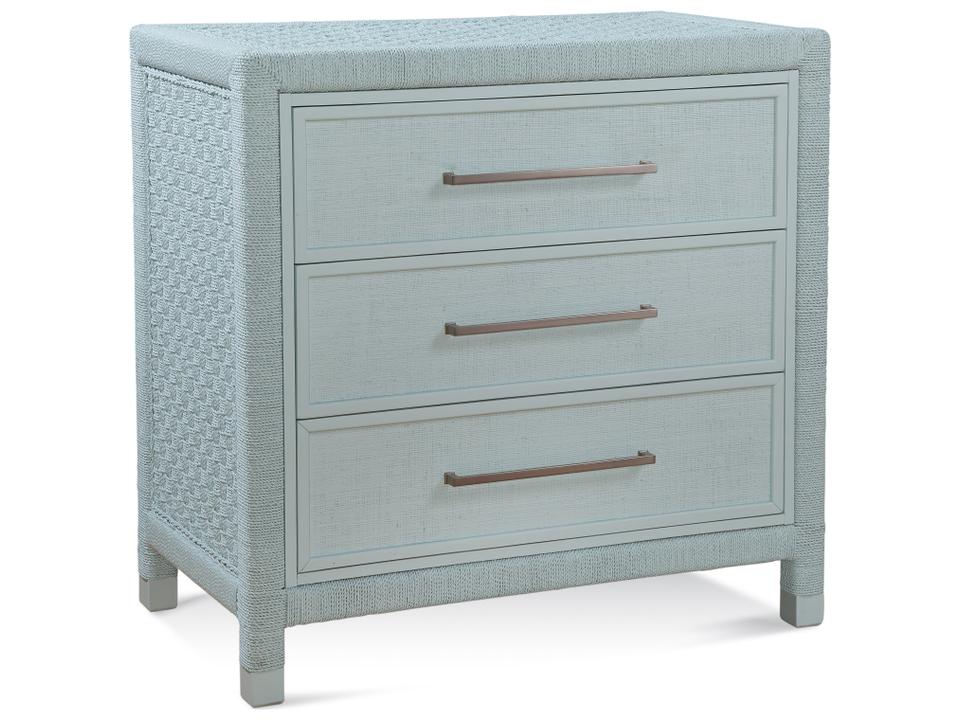 Marina 3-Drawers Blue Dresser