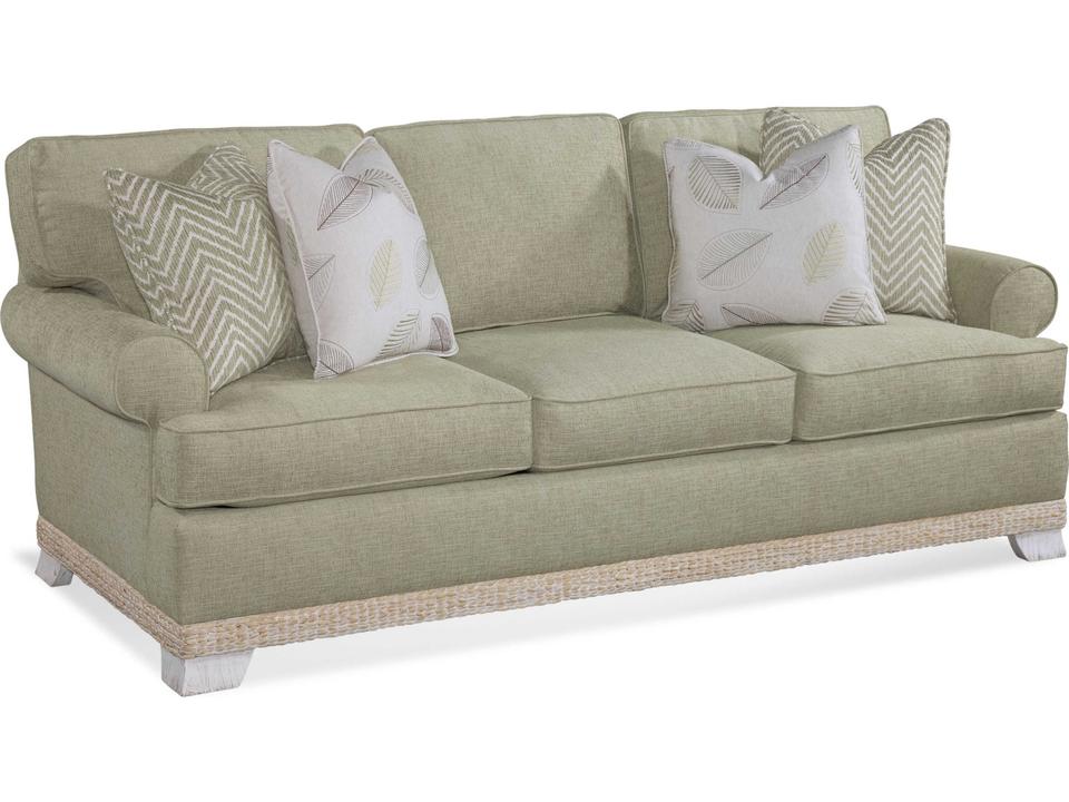 Fairwind 3-Seat Sofa with Rolled Arms and Hatteras Finish