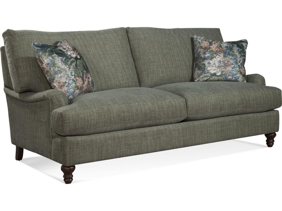 Luna 3-Seat Upholstered Sofa with Blendown Cushions
